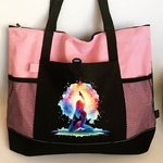 yoga mandala impression dtf flex textile sac shopping position sport