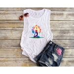 yoga mandala impression dtf flex textile t-shirt femme homme enfant position sport