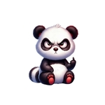 Panda Fuck Impression DTF Flex textile