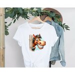Cheval Caché Humour Impression DTF Flex textile t-shirt homme femme enfant motif thermocollant
