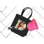 Cheval Caché Humour Impression DTF Flex textile sac shopping plage homme femme enfant motif thermocollant