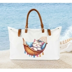 chat dort hamac impression dtf  flex textile sac shopping sport plage sieste animal