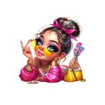 Girly lunettes Bijoux impression dtf fles textile