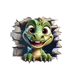 Dinosaure Mur Impression DTF Flex Textile
