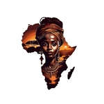 afrique femme impression dtf flex textile