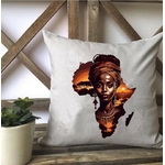 afrique femme impression dtf flex textile sac toile tissu coussin noire africaine