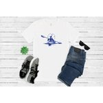 canoë kayak motif thermocollant flex textile t-shirt homme femme enfant sac sport phopping plage balade eau