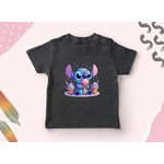 stitch glaces impression dtf transfert thermocollant t-shirt femme enfant homme disney