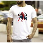 spiderman logo araignée impression dtf transfert thermocollant t-shirt homme femme enfant avengers