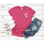 alphabet fleurs calla transfert thermocollant flex textile t-shirt enfant femme homme sac shopping plage sport tissu arum bouquet