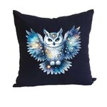 hibou étoiles transfert thermocollant flex textile coussin oreiller t-shirt femme enfant homme bébé