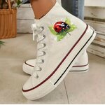 Coccinelle Feuille Gouttes Transfert Thermocollant Flex Textile sac shopping sport plage chaussures femme homme enfant
