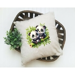 Pandas Bambous Transfert thermocollant flex textile t-shirt homme femme enfant animal mignon coussin oreiller