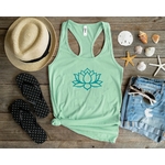 joli lotus motif thermocollant flex textile zen fleur t-shirt femme enfant homme tissu vêtement sac shopping sport plage