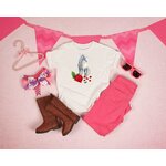 Licorne Blanche Fleur transfert thermocollant t-shirt homme femme enfant bébé1