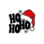 HO HO HO Bonnet Noël Transfert Thermocollant Flex Textile