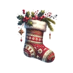 chaussette noël transfert thermocollant flex textile