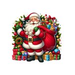 père noël cadeaux transfert thermocollant impression dtf flex textile