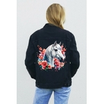 Tête Cheval Blanc Fleurs1