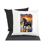 Cheval Eau Couché Soleil2