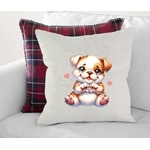 Chien Assis Coeurs2