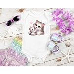 Chat et Chaton Câlin Coeurs1