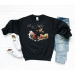 Cerf Bois Fleurs1