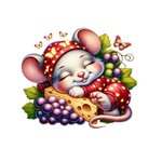 souris dort transfert thermocollant impression dtf flex textile