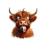 vache louche langue transfert thermocollant impression dtf flex textile