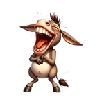 âne rigole humour transfert thermocollant impression dtf flex textile