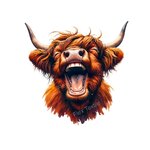 vache éclat rire humour transfert thermocollant impression dtf flex textile