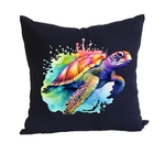 Tortue Mer Nage Couleurs2