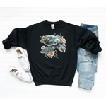 Tortue Mer Fleurs1