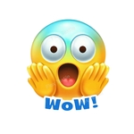 emoji wow transfert thermocollant impression dtf flex textile