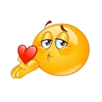 emoji envoie baiser transfert thermocollant impression dtf flex textile