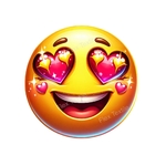 emoji yeux coeurs transfert thermocollant impression dtf flex textile