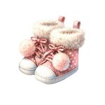 chaussures bébé fille transfert thermocollant impression dtf flex textile
