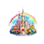 château princesse transfert thermocollant impression dtf flex textile
