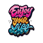 enjiy your life transfert thermocollant impression dtf flex textile