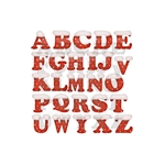 alphabet Noël transfert thermocollant impression dtf flex textile