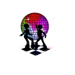Disco danseurs transfert thermocollant impression dtf felx textile