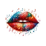 bouche musique transfert thermocollant impression dtf flex textile