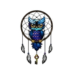 attrape rêve hibou transfert thermocollant impression dtf flex textile