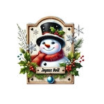 bonhomme neige cadre transfert thermocollant impression dtf flex textile
