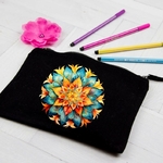 Mandala Orange Bleu2