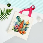 Totem Feuilles Fleurs Tropicale2