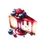 gâteau fruits rouges transfert thermocollant impression dtf flex textile