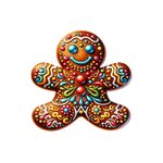 gâteau bonhomme pain d'épice transfert thermocollant impression dtf flex textile