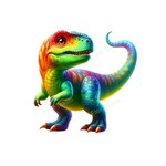 dinosaure couleurs transfert thermocollant impression dtf flex textile