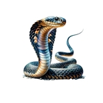 cobra serpent transfert thermocollant impression dtf flex textile